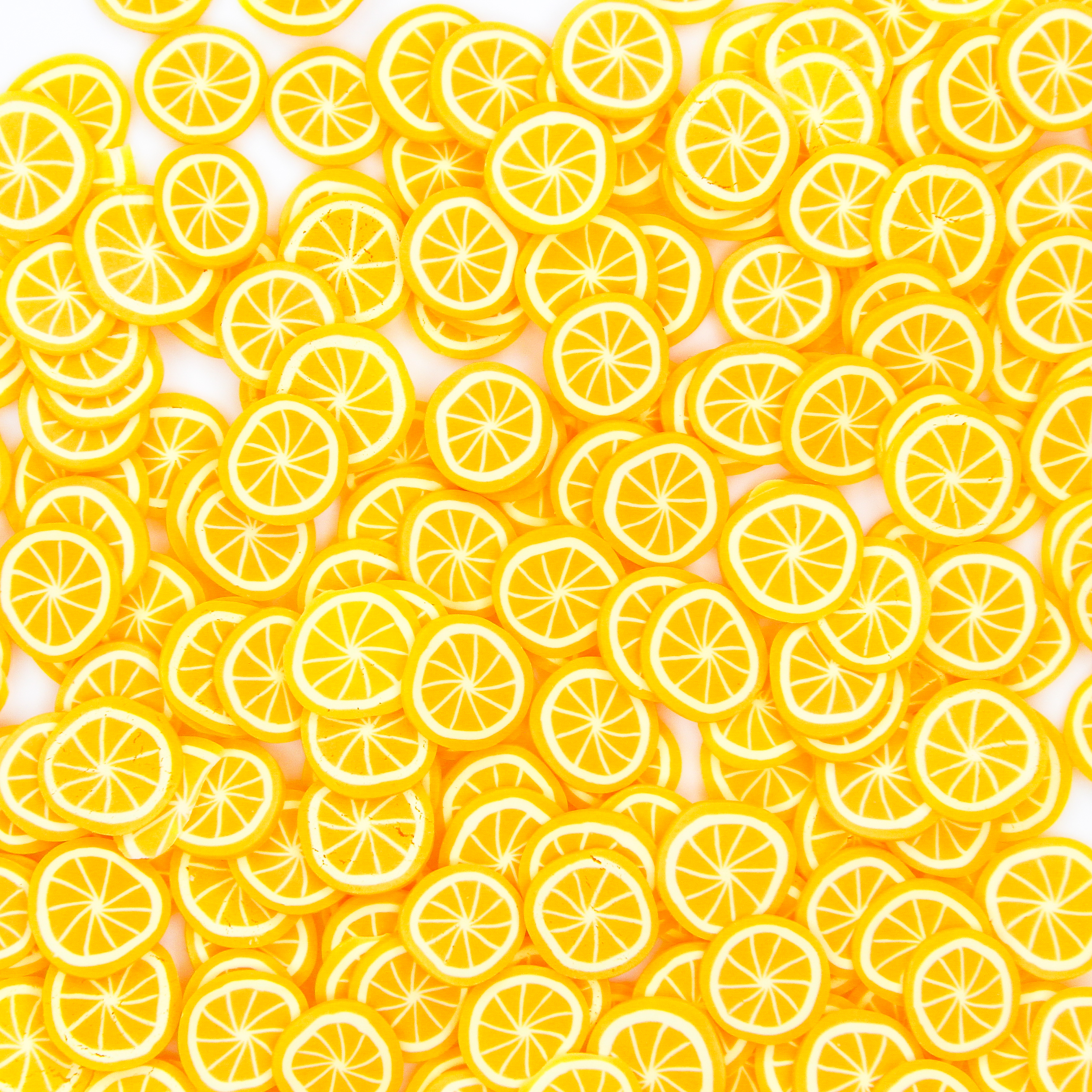 Большие фимо фрукты "Лимоны"