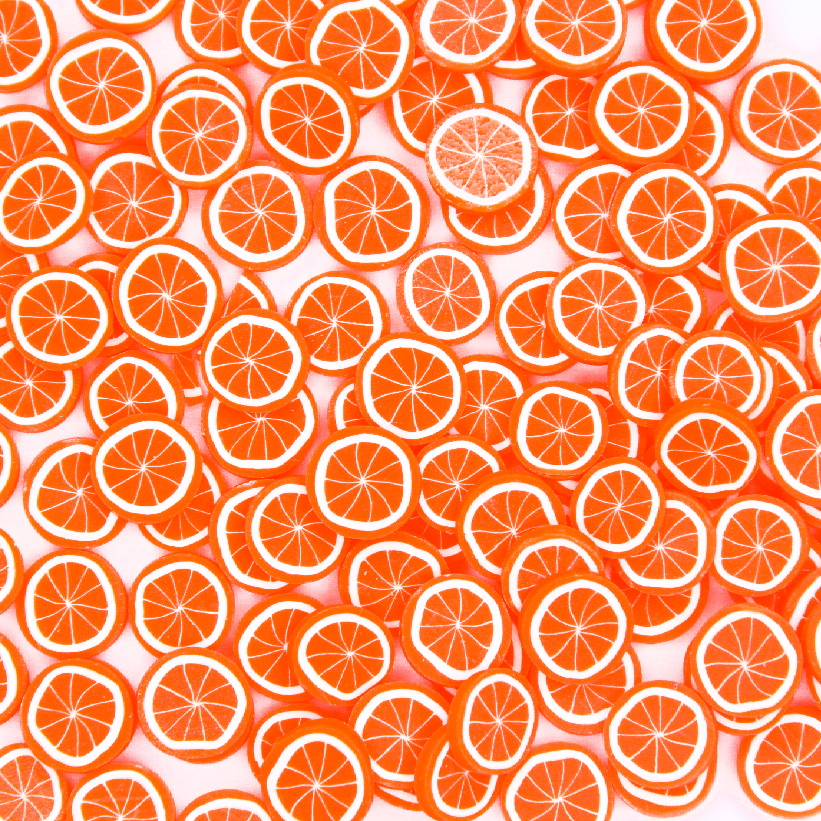 Большие фимо фрукты "Апельсины"